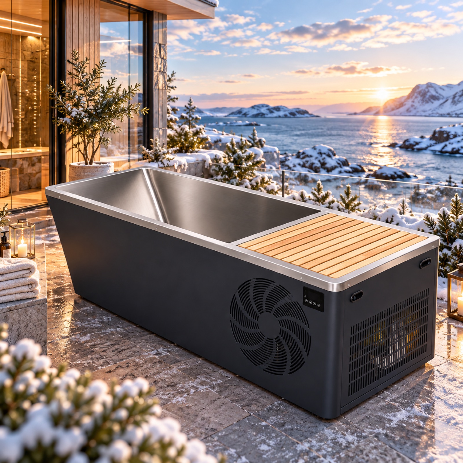 Cold Plunge Tub — 200 × 80 × 65 cm