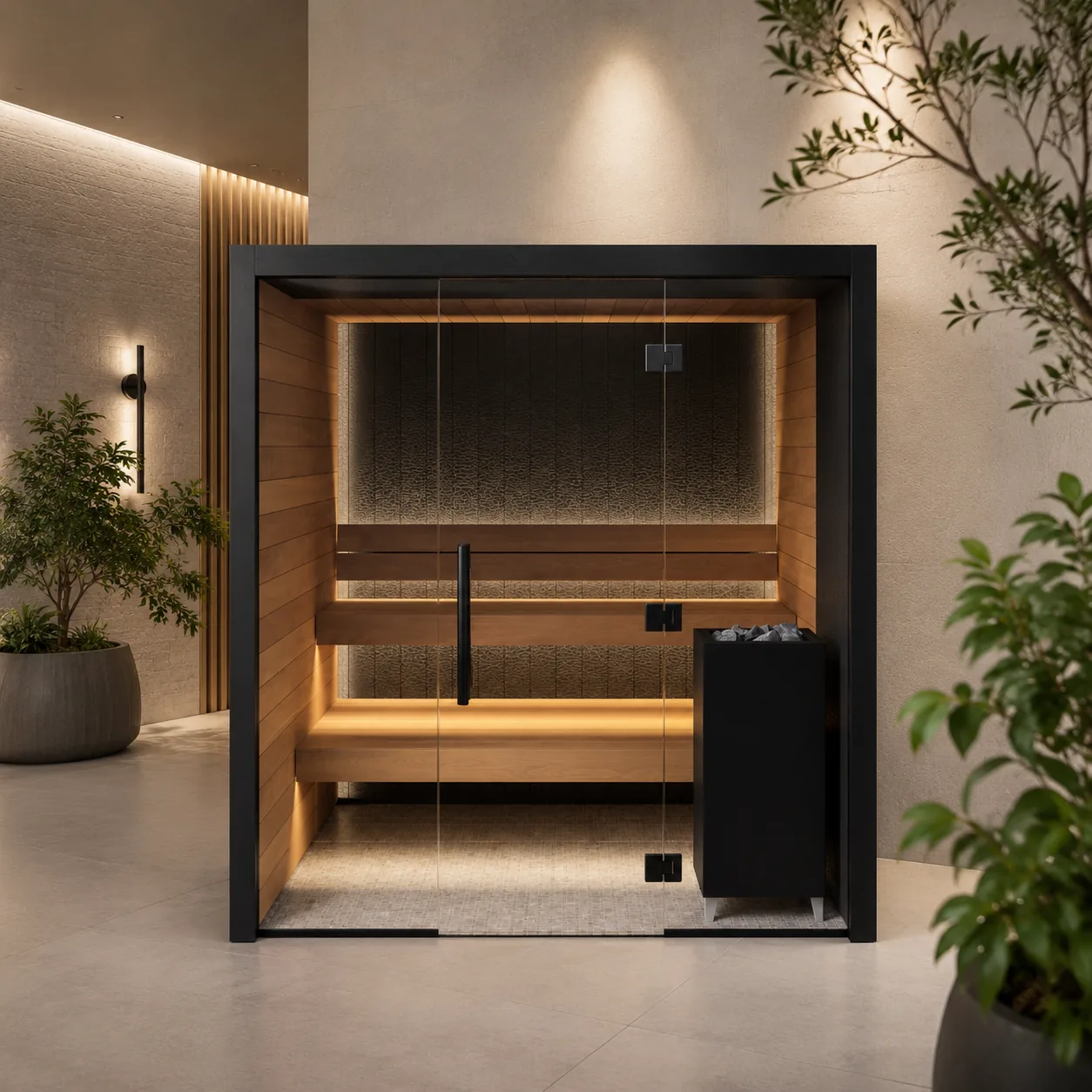SIP-I077 Traditional Indoor Sauna — 180 × 150 × 200 cm