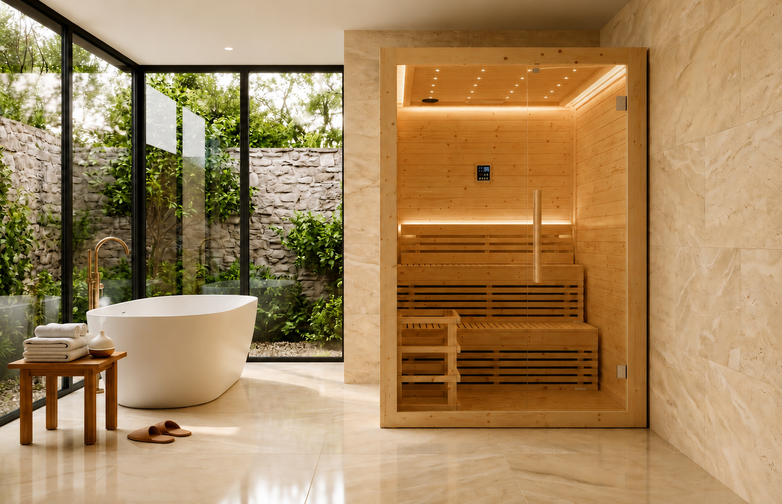 Indoor Traditional Sauna — 150 × 180 × 200 cm