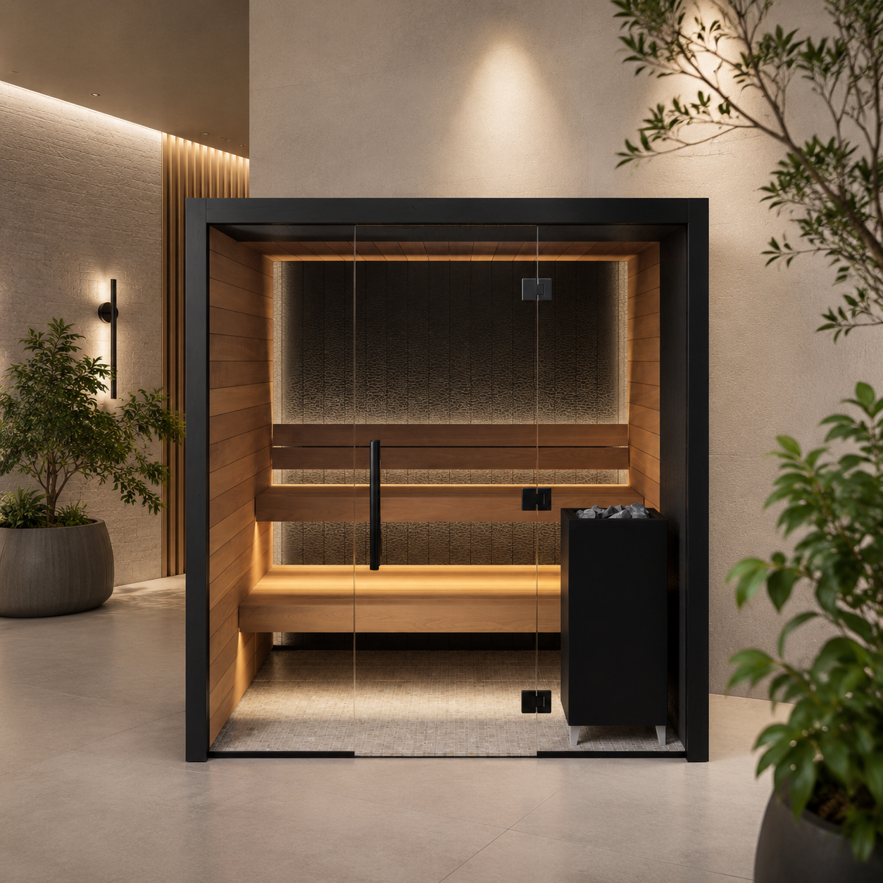SIP-I077 Traditional Indoor Sauna — 180 × 150 × 200 cm