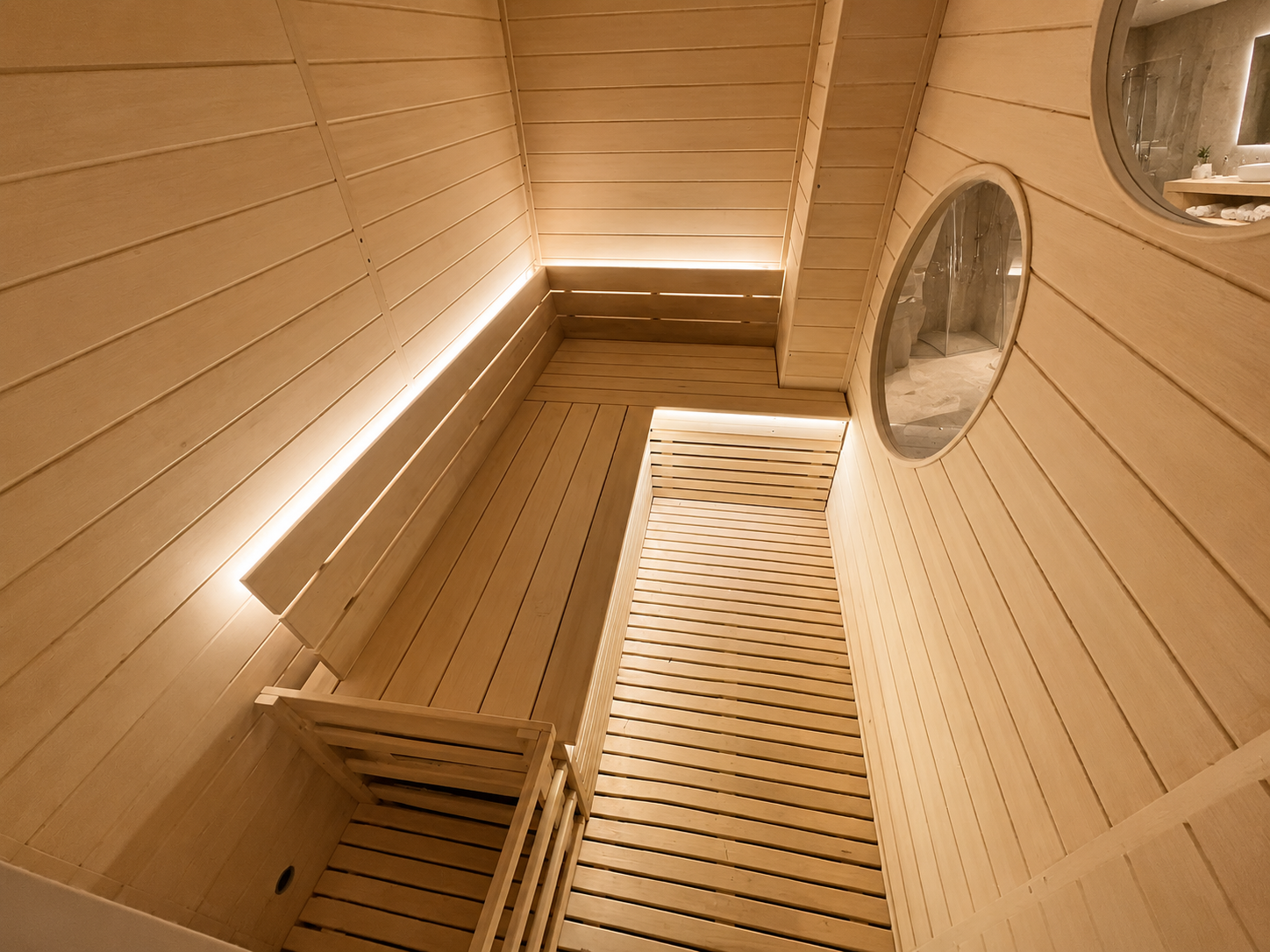 SIP-I074 Traditional Indoor Sauna — 120 × 200 × 200 cm image 3