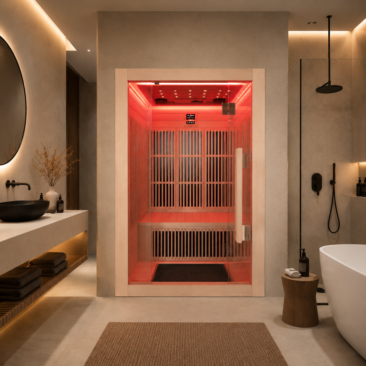 SIP-I014S Far-Infrared Sauna — 120 × 90 × 190 cm