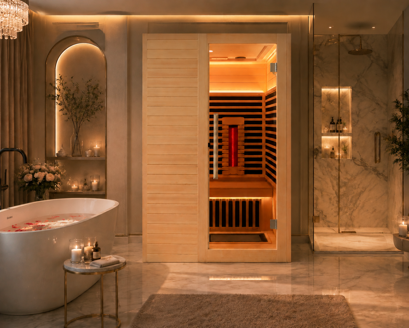 SIP-I060 Far-Infrared Sauna — 120 × 90 × 190 cm